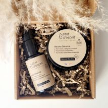 État D'Esprit - Coffret Cadeau Sérénité Duo (l) : Soins Visage Et Corps | - Huile pour cheveux