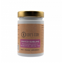 Life’s Code - Phyco-Sublime 200 : Phycocyanine lyophilisée 200 mg par dose + 6 - Complément alimentaire - Antioxydants