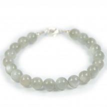 Bracelet pierre de lune grise ∅8