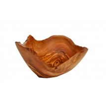 Comptoir D'Ailleurs - Plat Rustique En Bois D'Olivier 13 Cm - Assiettes & plats