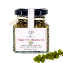 Ilanga Nature - Poivre Vert En Saumure Bio 120g - Epices & condiments