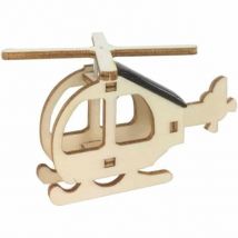 La Boutique Solaire - Kit Mini Hélicoptère Solaire En Bois - Maquettes
