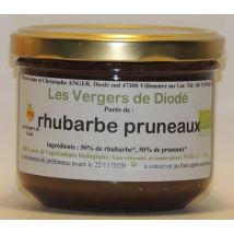 Les Vergers De Diodé - Purée De Rhubarbe Et Pruneaux - Compotes & Purées de fruits en conserve