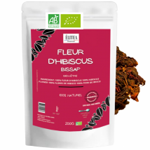 Elitea Care - Hibiscus Bio Séchées 200g Qualité Premium Biodégradable. Vrac - Tisanes & infusions