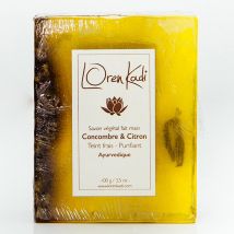 Savon ayurvédique végétal fait main Concombre & Citron Teint...