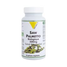Ecocert - Saw Palmetto Bio-500mg-60 gélules-Vit'all+ - Complément alimentaire - Génito-urinaire