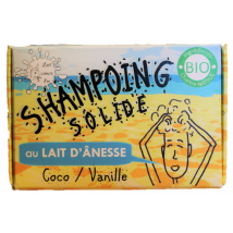 Shampoing solide au lait d'ânesse - Coco/Vanille