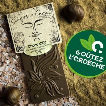 Songes Et Cacao - Chocolat Cru À La Châtaigne - Cannelle & Sel - Bio - Chocolat en tablette