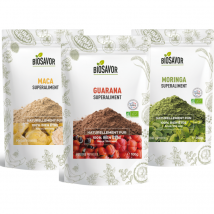 Biosavor - Coffret Cadeau Energie Superaliment Bio - Fabriqué En France - Forme & vitalité