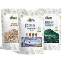 Biosavor - Coffret Superaliments En Poudre Bio - Fabriqué En France - Spiruline
