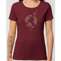 T shirt bio femme BEE FREE abeilles libres France artisan ecologique