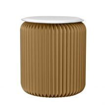 Stooly - Tabouret Pliable 35 Cm Marron - Mobilier écologique