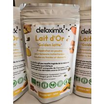 Detoximix - Eat Well Feel Good - Lait D'Or Bio - Golden Latte Déshydraté À Basse Température - Produits sans gluten