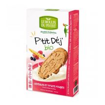 Le Moulin Du Pivert - Biscuits P'Tit Déj' Céréales & Fruits Rouges Bio & Vegan