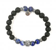 Collection zodiaque Balance duo de bracelets en noisetier à long...