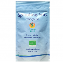 Flamant Vert - Spiruline française180 comprimés Flamant Vert BIO - Complément alimentaire - Allergies