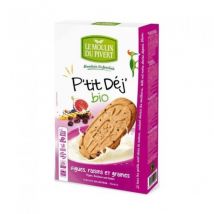 Le Moulin Du Pivert - Biscuits P'Tit Déj' Figues, Raisins Et Graines Bio & Vegan