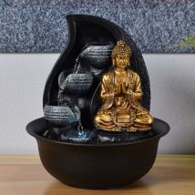 Zen'light - Fontaine D'Intérieur Avec Éclairage Led Bouddha Praya