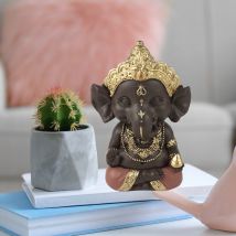 Zen'light - Statuette Happy Ganesh 3 Pour Créer Une Ambiance Zen Apaisante
