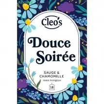 Rekinke - Infusion Douce Soirée 18 Sachets Cleo's Bio - Thés