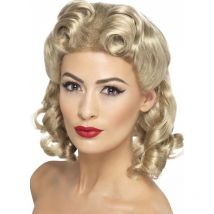 Blond peruka w klimacie lat 40-tych