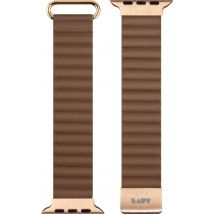 LAUT Novi Luxe Loop Armband Braun 44mm 45mm 49mm 46mm 42mm (Series 1/2/3) Lederimitat