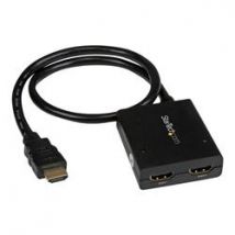 StarTech.com 4K HDMI 2-Port Video Splitter  1x2 HDMI Splitter  Powered by USB or Power Adapter