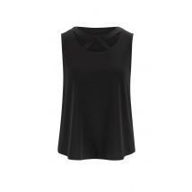 Designer-Cut-Outs-Shirttop, schwarz