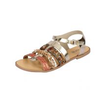 Leder-Sandalette, goldfarben von HEINE Grösse 36