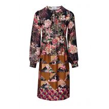 HEINE Damen Kleid gemustert glänzend bunt