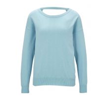 Heine Damen Pullover Strickpullover Herbst eisblau