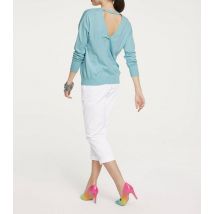 Heine Damen Pullover Strickpullover Herbst eisblau