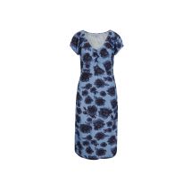 Damen Jersey-Druckkleid, marine-bleu