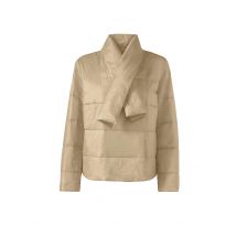 Steppjacke m. abnehmbarem Schal, camel