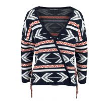 Damen Strickjacke von LTB marine-weiß