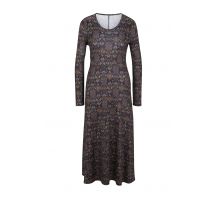 Damen Maxikleid Freizeitkleid Kleid gemustert langarm Druckkleid bunt neu