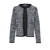 Damen Strickjacke von Ashley Brooke schwarz-weiß