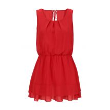 Chiffon-Blusentop, rot von Vivance Collection