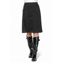 Designer-Rock, schwarz Knielang flacher Fall Figurbetonende A-Linie