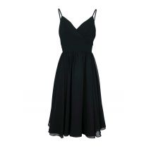 Abendkleid Cocktailkleid schwarz 42 Chiffon Kleid elegant ärmellos Ashley Brooke