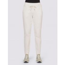 Damen Feincord-Joggpants, ecru