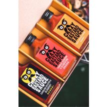 Coffret sauces piquantes - Idée cadeau homme - Idée cadeau femme - Cadeau Crémaillère - Crazy Bastard Sauce - Les Raffineurs