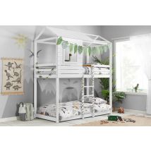 Birlea Adventure White Kids Bunk Bed, Single