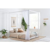 Darwin White Four Poster Bed, King Size