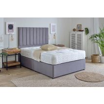 Spring King� Madrid 1000 Pocket Mattress + Premium Divan Bed, Bednextday_Carbon, No Storage, Single
