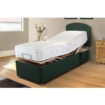 Uplift� Rejuvenate 1000 Pocket Wool Adjustable Bed and Mattress Set, Bednextday_Cream, 2 Drawers, Adjustable Small Single