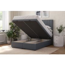 Ottoman Divan Bed, Cream, End Ottoman, Single