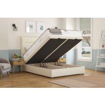 Tuft & Springs� Enchantment 1500 Mattress + Ottoman Divan Bed, Silver, End Ottoman, Single