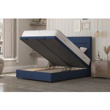 Millbrook Regent Wool Ortho Mattress + Ottoman Divan Bed, Silver, End Ottoman, Single
