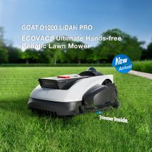 GOAT O1200 LiDAR PRO Robot Lawn Mower (1200m², TruEdge Trimmer​, Dual-LiDAR Navigation System)